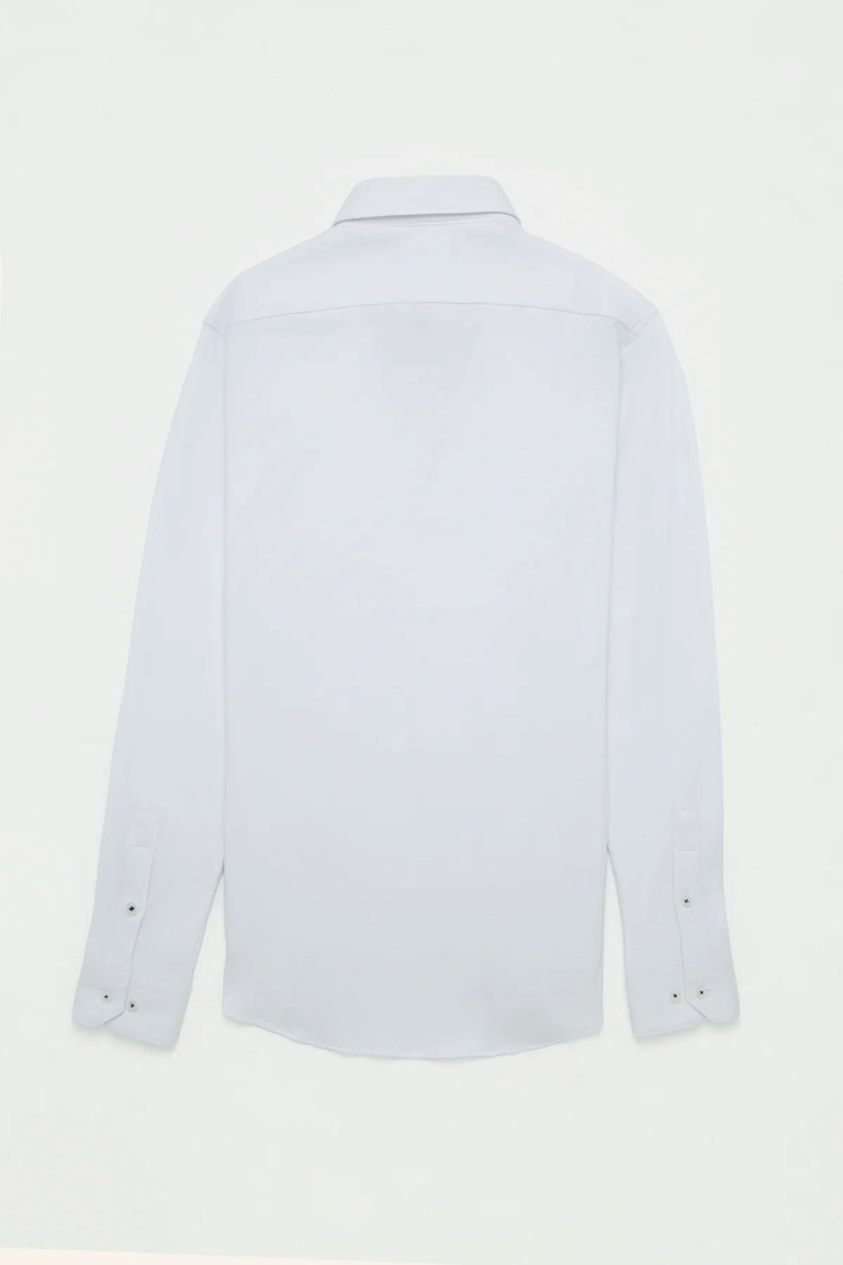 Camisa Piqué Polera Algodón Blanco